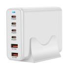 155W 4Type-C, 2USB 6-Ports Desktop Fast Charger, Plug Type:US Plug(White) - 2