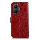 For Redmi Turbo 4 Pro Crocodile Top Layer Cowhide Leather Phone Case(Red) - 3