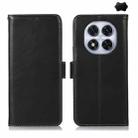 For Redmi Note 14 Pro 5G Magnetic Crazy Horse Texture Genuine Leather RFID Phone Case(Black) - 1