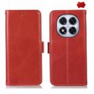 For Redmi Note 14 Pro 5G Magnetic Crazy Horse Texture Genuine Leather RFID Phone Case(Red) - 1