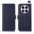 For Redmi Note 14 Pro 5G Magnetic Crazy Horse Texture Genuine Leather RFID Phone Case(Blue) - 1