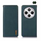 For Redmi 14C 4G KHAZNEH Nappa Top Layer Cowhide Leather Phone Case(Green) - 1