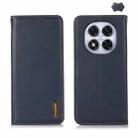 For Redmi Note 14 Pro 5G KHAZNEH Nappa Top Layer Cowhide Leather Phone Case(Blue) - 1