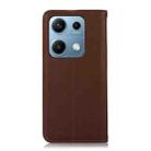 For Redmi Note 14S 4G KHAZNEH Nappa Top Layer Cowhide Leather Phone Case(Brown) - 3
