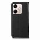 For Redmi 13X KHAZNEH Nappa Top Layer Cowhide Leather Phone Case(Black) - 3