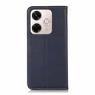 For Redmi 13X KHAZNEH Nappa Top Layer Cowhide Leather Phone Case(Blue) - 3