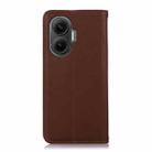 For Redmi Turbo 4 Pro KHAZNEH Nappa Top Layer Cowhide Leather Phone Case(Brown) - 3