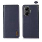 For Redmi Turbo 4 Pro KHAZNEH Nappa Top Layer Cowhide Leather Phone Case(Blue) - 1