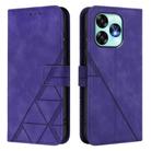 For UMIDIGI A15 / A15C / A15T Crossbody 3D Embossed Flip Leather Phone Case(Purple) - 2