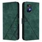 For UMIDIGI Bison X20 Crossbody 3D Embossed Flip Leather Phone Case(Green) - 2