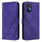 For UMIDIGI Bison X20 Crossbody 3D Embossed Flip Leather Phone Case(Purple) - 2