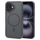 For iPhone 16 GEBEI Skin Feel MagSafe Magnetic Phone Case(Black) - 1