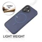 For iPhone 16 GEBEI Skin Feel MagSafe Magnetic Phone Case(Blue) - 3