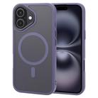 For iPhone 16 GEBEI Skin Feel MagSafe Magnetic Phone Case(Purple) - 1