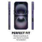 For iPhone 16 GEBEI Skin Feel MagSafe Magnetic Phone Case(Purple) - 2