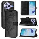 For Xiaomi Civi 5 Pro 5G Embossed Butterfly Leather Phone Case(Black) - 1