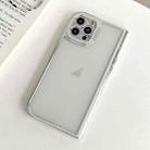 For iPhone 14 Pro Electroplated Solid Color Fine Hole TPU Phone Case(Transparent) - 1