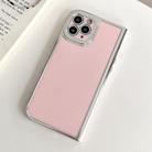 For iPhone 11 Pro Max Electroplated Solid Color Fine Hole TPU Phone Case(Pink) - 1