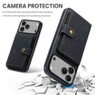 For iPhone 17 Pro JEEHOOD J01 Retro Magnetic Detachable Wallet Phone Case(Black) - 3