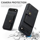 For iPhone 17 Air JEEHOOD J01 Retro Magnetic Detachable Wallet Phone Case(Black) - 3