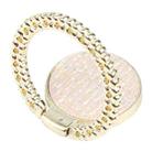 Flash Diamond Metal Mobile Phone Ring Holder(Gold+Light Pink) - 3