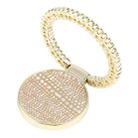 Flash Diamond Metal Mobile Phone Ring Holder(Gold+Skin Color) - 2