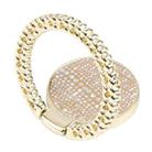 Flash Diamond Metal Mobile Phone Ring Holder(Gold+Skin Color) - 3