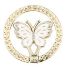 Butterfly Metal Mobile Phone Ring Holder(White) - 1