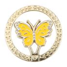 Butterfly Metal Mobile Phone Ring Holder(Yellow) - 1