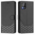 For T-Mobile Revvl 6 Pro 5G / 6x Pro 5G Honeycomb Embossing RFID Leather Phone Case(Black) - 2