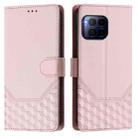 For T-Mobile Revvl 7 Pro Honeycomb Embossing RFID Leather Phone Case(Pink) - 2