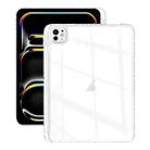 For iPad Pro 13 2024 Acrylic Hybrid TPU Tablet Case with Pen Slot(Transparent) - 1