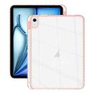 For iPad Pro 11 2022 / 2021 Acrylic Hybrid TPU Tablet Case with Pen Slot(Pink) - 1