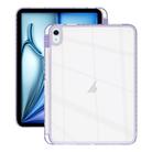 For iPad Pro 11 2022 / 2021 Acrylic Hybrid TPU Tablet Case with Pen Slot(Purple) - 1