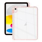 For iPad 10th Gen 10.9 2022 Acrylic Hybrid TPU Tablet Case with Pen Slot(Pink) - 1