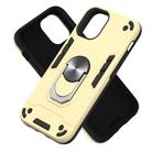 For iPhone 12 mini 2 in 1 Armour Series PC + TPU Protective Case with Ring Holder(Gold) - 2