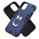 For iPhone 12 mini 2 in 1 Armour Series PC + TPU Protective Case with Ring Holder(Royal Blue) - 2