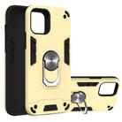 For iPhone 12 / 12 Pro 2 in 1 Armour Series PC + TPU Protective Case with Ring Holder(Gold) - 1