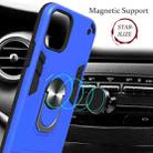 For iPhone 12 / 12 Pro 2 in 1 Armour Series PC + TPU Protective Case with Ring Holder(Dark Blue) - 3