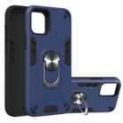 For iPhone 12 / 12 Pro 2 in 1 Armour Series PC + TPU Protective Case with Ring Holder(Royal Blue) - 1