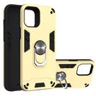 For iPhone 12 Pro Max 2 in 1 Armour Series PC + TPU Protective Case with Ring Holder(Gold) - 1