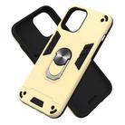 For iPhone 12 Pro Max 2 in 1 Armour Series PC + TPU Protective Case with Ring Holder(Gold) - 2