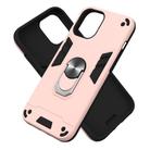 For iPhone 12 Pro Max 2 in 1 Armour Series PC + TPU Protective Case with Ring Holder(Rose Gold) - 2