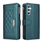 For Samsung Galaxy A34 5G Crossbody Zipper Wallet Rhombus Leather Phone Case(Green) - 3