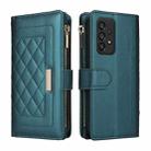 For Samsung Galaxy A53 5G Crossbody Zipper Wallet Rhombus Leather Phone Case(Green) - 3