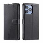 For iPhone 16 Pro Max Voltage Ultra-thin Dot Leather Phone Case(Black) - 1