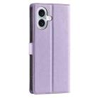 For iPhone 16 Plus Voltage Ultra-thin Dot Leather Phone Case(Purple) - 3