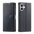 For iPhone 16 Plus Voltage Ultra-thin Dot Leather Phone Case(Black) - 1