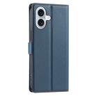 For iPhone 16 Plus Voltage Ultra-thin Dot Leather Phone Case(Blue) - 3