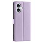 For iPhone 16 Voltage Ultra-thin Dot Leather Phone Case(Purple) - 3